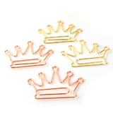 (Price/50 Clips) Rose Gold Crown Clips, 1 1/2