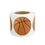 Officeship 2" Dia Removable Basketball Sticker, 250PCS per Roll, 2"Dia