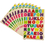 Officeship (Price/50 Sheet) 3/5" Multi Color Alphabet Stickers, 48 PCS/sheet