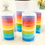 Officeship 20 Rolls Decorative DIY Tape Rainbow Candy Color Sticky Adhesive Tape & Phone DIY Decoration