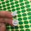 Muka 1000 PCS Round 0.4" Dia QC Silver Sticker, QC PASSED Laser Inventory Stickers