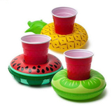 6 PCS Inflatable Fruit Shape Drink Holders, Inflatable Pool Floats, Inflatable Pool Party Drink Floats
