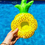 6 PCS Inflatable Fruit Shape Drink Holders, Inflatable Pool Floats, Inflatable Pool Party Drink Floats