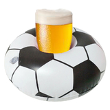 6 PCS Inflatable Soccer Drink Holders, Inflatable Pool Party Drink Floats, Inflatable Pool Floats