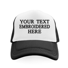 TOPTIE Custom Embroidery Adult 5 Panel Foam Trucker Hat Snapback,Personalized Embroidered Mesh Trucker Cap