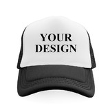 TOPTIE Custom Embroidery Foam Trucker Cap 5-Panel Snapback White Front Blank Custom Hat