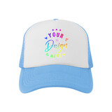 TOPTIE Custom Printed Kids 5 Panel Foam Trucker Hat Snapback Cap for 3 to 10 Year Old Boys Girls