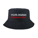 TOPTIE Personalized Custom Cotton Twill Bucket Sun Hat for Men Women Youth,Outdoor UV Sun Protection Hat
