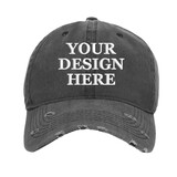 TOPTIE Custom Embroidery Washed Baseball Cap Distressed Vintage Washed Cotton Dad Hat