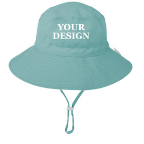 TOPTIE Custom Printing Toddler Kids Bucket Sun Hat Adjustable UV Protection Hat for Baby Girls Boys