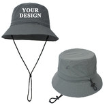 TOPTIE Custom Printing Womens UV Protection Sun Hat with Adjustable Drawstring and Removable Chin Strap