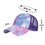 TOPTIE Custom Embroidery Women Tie Dye Ponytail Baseball Cap Adjustable Mesh Trucker Hat