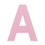 Pink Letter A