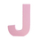 Pink Letter J