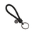 (Price/6 PCS)Aspire Tungsten Steel Braided Leather Key Chain
