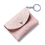 Aspire Leather Coin Purse Wallet Card Case Holder with Key Ring