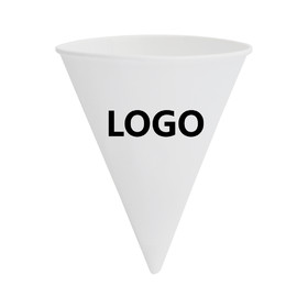 Muka Personalized 3.7 OZ 6 OZ Cone Water Cups, Silk Printing