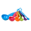 Aspire 6-Piece Plastic Measuring Spoons Set, Multi-Color