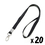 Officeship Lanyard with Swivel Snap Hook for ID Cards /Badges, 1/2"*16"(Pack of 20)
