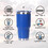 Muka 30 Oz. Stainless Steel Tumbler, Durable Powder Coated Insulated Travel Cup