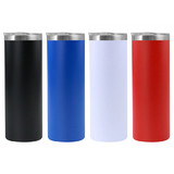 Muka 20 oz. Stainless Steel Skinny Tumbler, Powder Coated Straight Tumbler