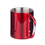 Custom Portable Camping Mug Tea Cup With Carabiner, 10 oz, Silk-printing, 3" D x 3 1/2" H