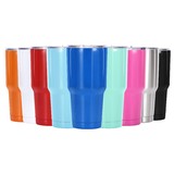 Muka 30 Oz. Stainless Steel Tumbler, Double Walled Insulated Travel Cup with Resistant Lid, Keep Cold or Hot for Hours