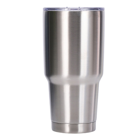 Lot of 25 Stainless Steel Double Walled Silver Insulated Skinny Tumblers 24 oz