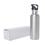 Aspire 25 oz. 750ml Single Walled Stainless Steel Water Bottle with Straw Lid