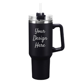 Aspire Personalized 40 Ounce Tumbler with Handle and Straw