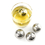 Muka Ball Shaped Whiskey Stone, 4-piece Reusable Spherical Stainless Steel Ice Cube, 1" Diameter