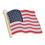 (Price/25PCS) ALICE American Flag Enamel Lapel Pin