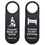 Aspire PU Leather Double Sided Please Make Up Room Please Do Not Disturb Door Hanger Signs for Hotel