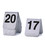 Aspire 10PCS Stainless Steel Table Numbers, Tent Style Double Sided Number Card