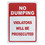 Aspire Aluminum No Dumping Violators Will Be Prosecuted Sign, UV Printed and Weatherproof