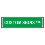 Aspire Customized Reflective Street Sign, Avenue Sign- Rust Free Aluminum Sign, White on Black, White on Green