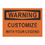 Aspire Custom Warning Sign Personalize Add Your Text DIY Rust Free Aluminum Sign, Black on Orange