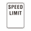 Aspire Reflective Personalized Aluminum Sign, Speed Limit Rust Free Custom Safety Sign, Black on White