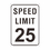 Aspire Reflective Personalized Aluminum Sign, Speed Limit Rust Free Custom Safety Sign, Black on White