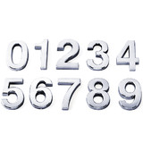 (Pack of 4) Aspire Silver Mailbox House Car Number, Digit (0-9)