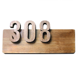 Aspire Customized Home Address Sign, Wooden House Hotel Office Number Sign, Personalized Address Plaque Sign, Indoor & Outdoor Use