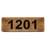 Aspire Personalized Wooden Address Plaque, Customized House Number Sign, 4.3