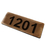 Aspire Personalized Wooden Address Plaque, Customized House Number Sign, 4.3" L x 11.8" W