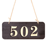 Aspire Customized Home Address Sign, House Hotel Number Sign, Personalized Store Message Sign with Hanging String