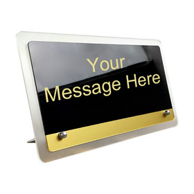 Muka Customized Showcase Desk Sign, Standing Table Top Sign