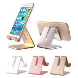 Custom Desktop Charging Stand for Smartphone and Tablets, Custom Phone Stand Universal Aluminium, One Color Silk Printing