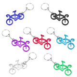 Aspire Bicycle Shaped Bottle Opener with Key Chain, 2 1/2