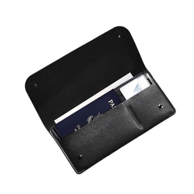 Aspire Blank Passport Wallet, Travel Clutch Bag, 4" W x 8-1/2" L