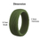 GOGO Silicone Ring for Men, Affordable Rubber Wedding Bands Antibacterial Rings