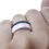 GOGO Hammered Stackable Silicone Rings Premium Fashion Forward Silicone Wedding Band
